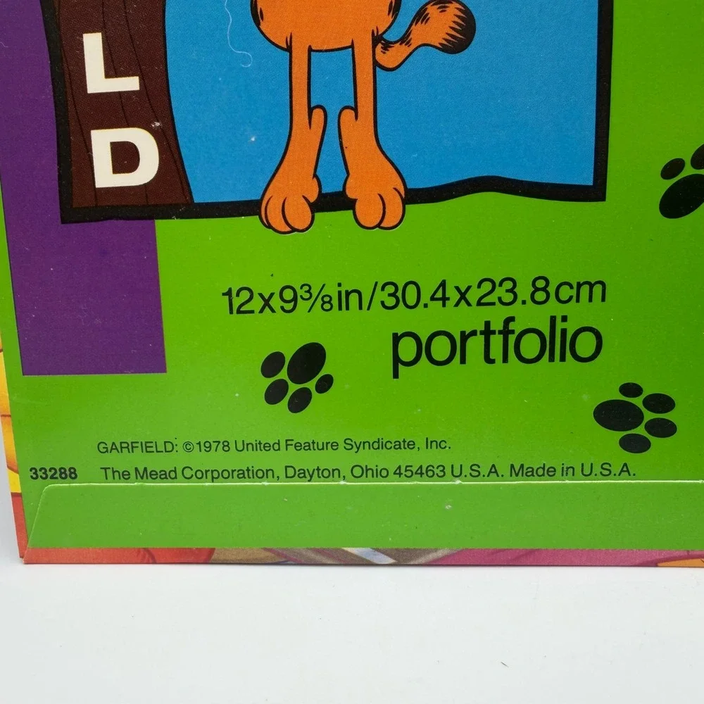 Vintage Mead Garfield Folder My Room My Mess My Business Portfolio 1978 33288